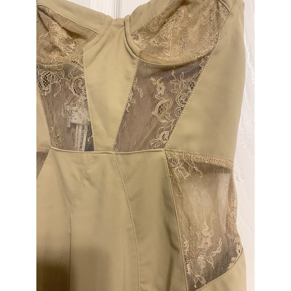 House of CB London Lace Dahlia Nude Corset Midi Slip Dress S NWT - Picture 6 of 9